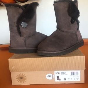 Authentic Ugg with Bailey Button.